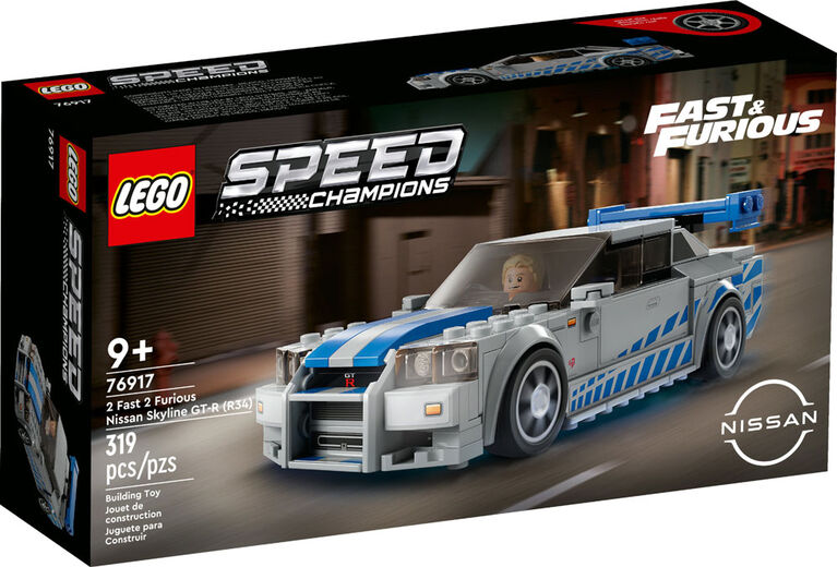 LEGO Speed Champions 2 Fast 2 Furious Nissan Skyline GT-R (R34) 76917 (319 Pieces)