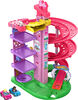 Hot Wheels RacerVerse Barbie Spiral Race Track Set with Barbie "Malibu" & Barbie "Brooklyn" Toy Cars
