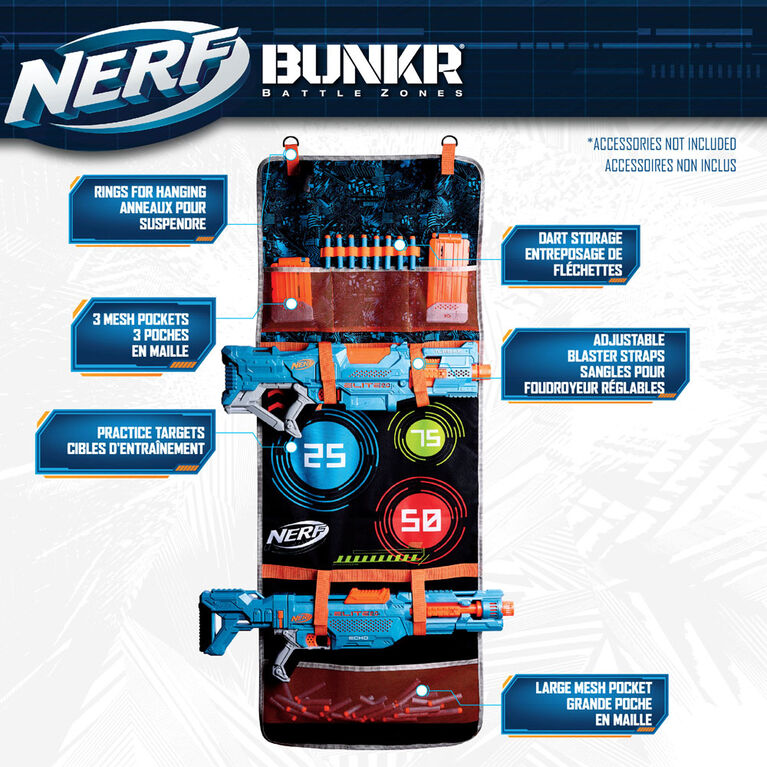Nerf Bunkr Stow and Go Clash Cache