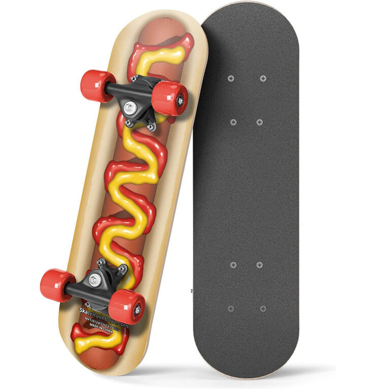 Rudeboyz Mini-Planche à Roulettes - Hot-Dog - 43cm