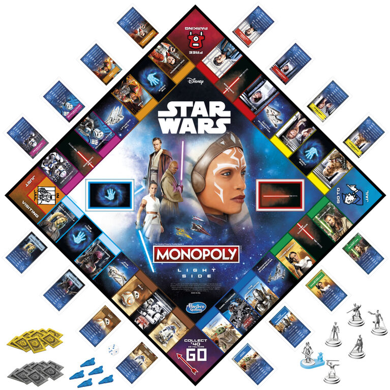 Monopoly: Star Wars Light Side Edition Board, Star Wars Jedi Game for 2-6 Players