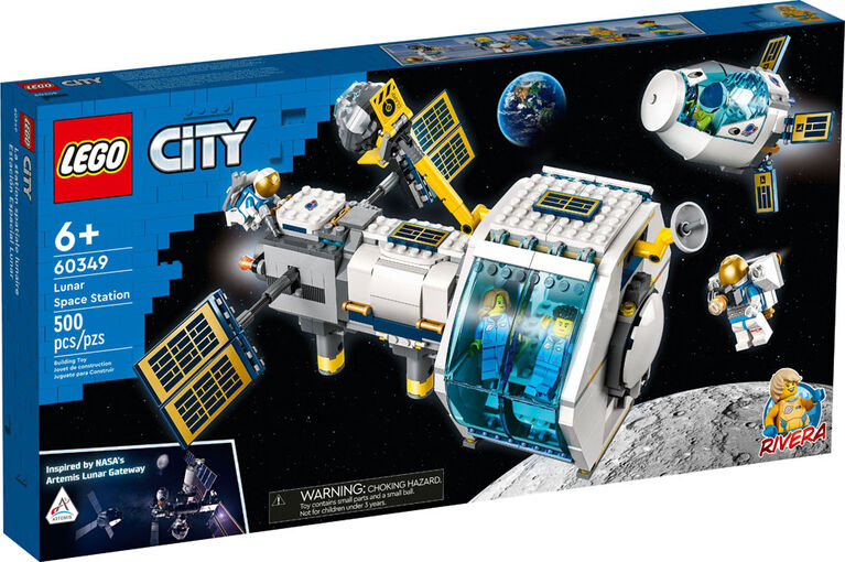 LEGO City La station spatiale lunaire 60349 Ensemble de construction (500 pièces)