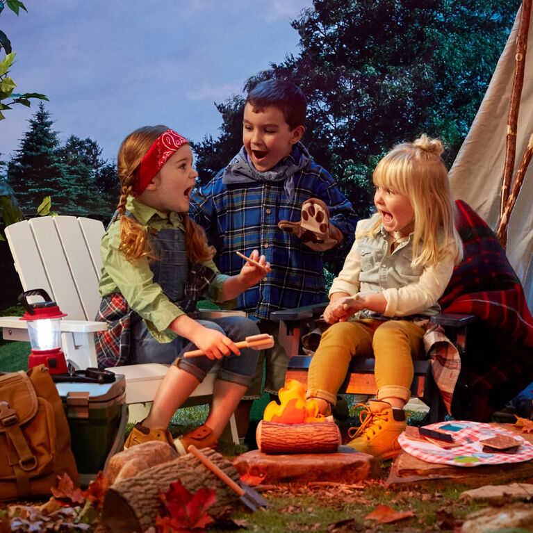 Jouets de camping pour enfants – Feu de camp pour garçons et filles de 3,  4, 5, 6, 7 ans – Jeu de simulation avec feu de camp/jeu de