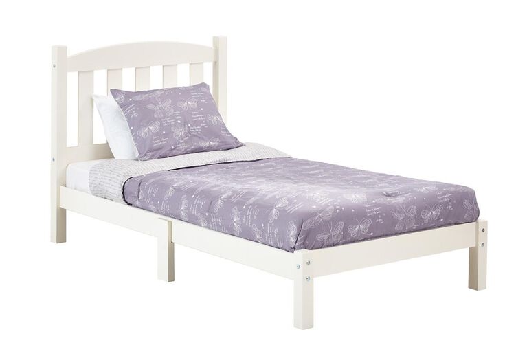 Dorel Living Twin Wood Bed - White