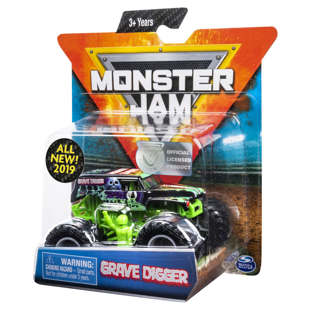 Monster Jam, Official Grave Digger Monster Truck, Die-Cast Vehicle, Legacy Trucks Series