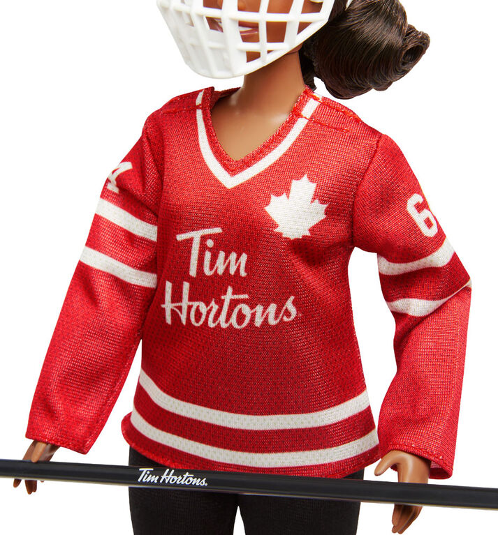 Poupée Barbie Tim Hortons de collection vêtue d'un uniforme de hockey