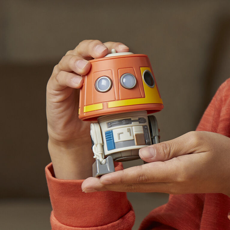 Star Wars Droidables Chopper (C1-10P), Star Wars Electronic Figure, Interactive Toys (4 Inch)