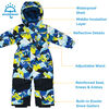 Combinaison de Neige Imperm&eacute;able pour Enfants | Sommets N&eacute;on - 4T (4-5A)