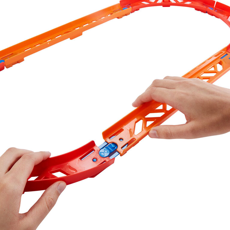 Ensemble Piste sinueuse haut de gamme Track Builder Hot Wheels