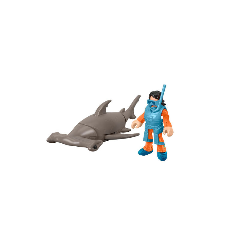 Fisher-Price Imaginext Hammerhead Shark & Snorkeler