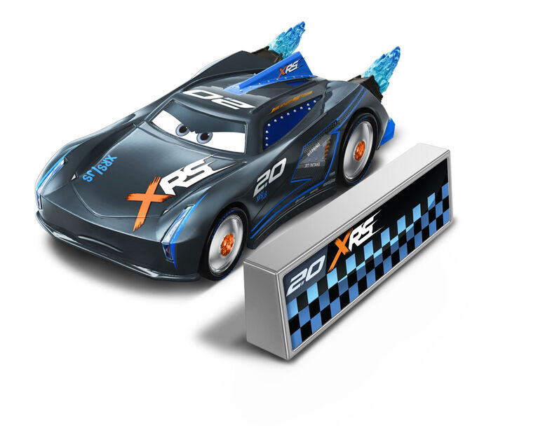 Disney/Pixar Cars XRS Rocket Racing Jackson Storm with Blast Wall
