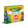 Crayons de cire Crayola, boîte de 64 - Édition 64e anniversaire!