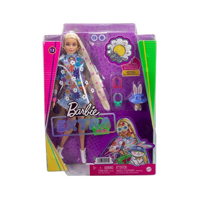 ​Barbie Extra Doll #12 with Pet Bunny