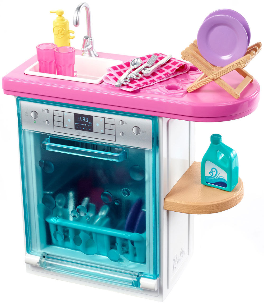 barbie dishwasher playset