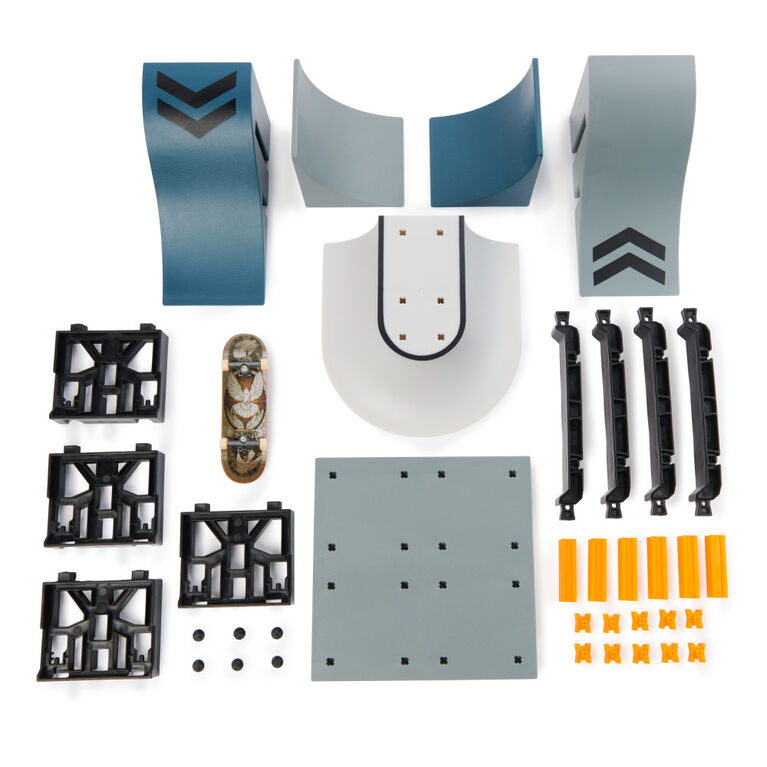 Tech Deck, Speedway Hop, X-Connect Park Creator, Customizable and Buildable Ramp Set with Exclusive Fingerboard