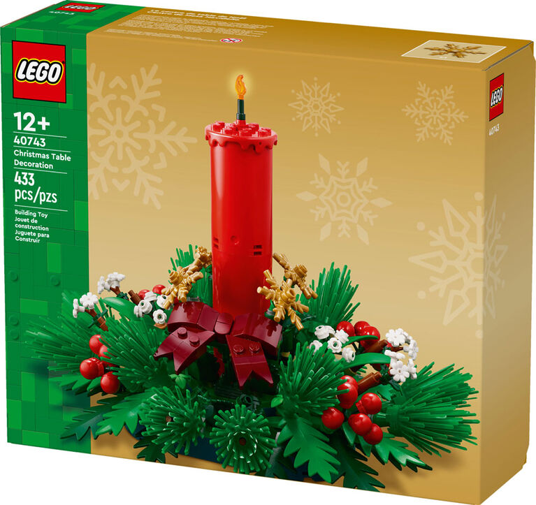 LEGO Le centre de table de No&euml;l D&eacute;coration, Ensemble de construction de No&euml;l pour enfants 40743