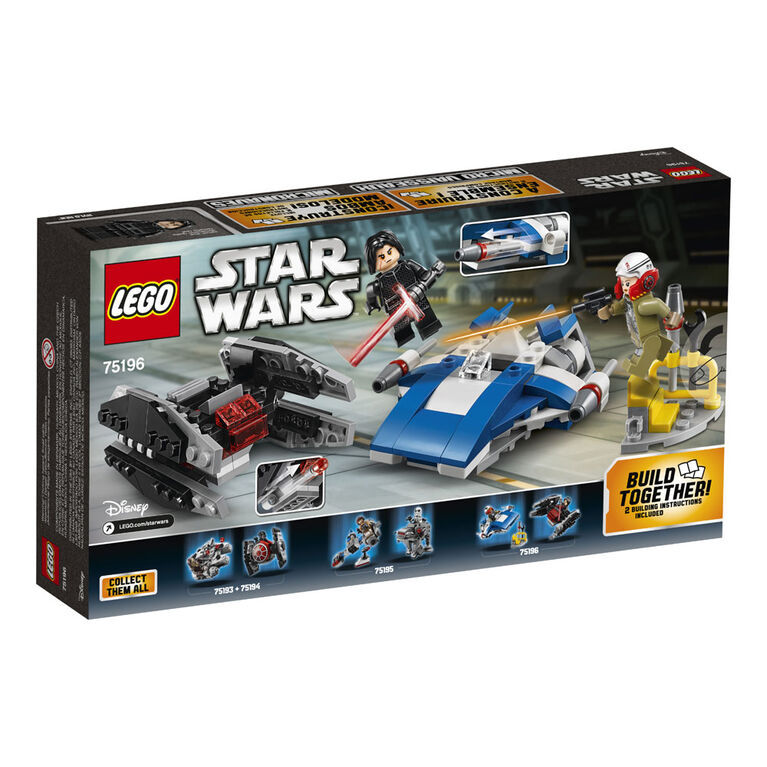 Lego Star Wars A Wing Vs Tie Silencer Microfighters 75196