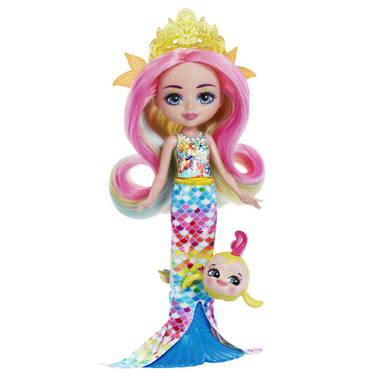 Royal Enchantimals-Royaume de l'océan-Radia Poisson Arc-en-ciel et Flo - Notre exclusivité