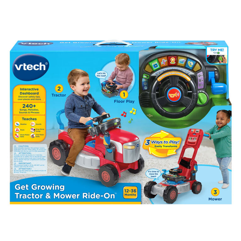 VTech Get Growing Tractor & Mower Ride-On - English Edition