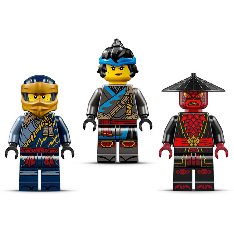 LEGO NINJAGO Le Duel de Voitures de Course entre Rogue et Drix, Ensemble de Jeu de Jouet de Ninja avec 3 Figurines Incluant Nya 71840