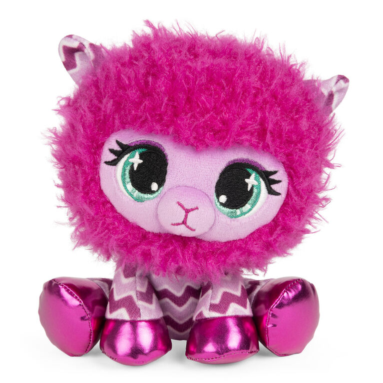 P.Lushes Designer Fashion Pets Shelly O'Llama Premium Stuffed Animal Soft  Plush, Pink, 6
