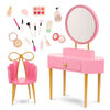 Our Generation Fabulous Fun Vanity Set Pink Vanity Table & Accessories for 18-inch Dolls