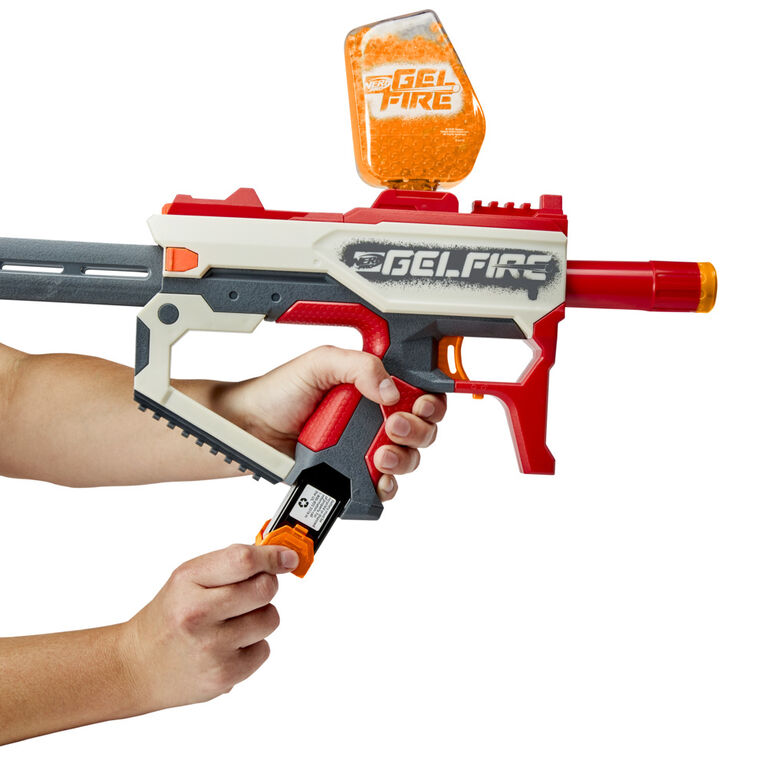 Nerf Pro Gelfire Raid Blaster, Fire 5 Rounds At Once, 10,000
