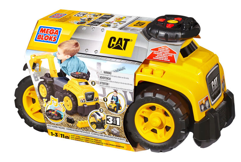 Mega Bloks - Véhicule porteur CAT avec excavatrice