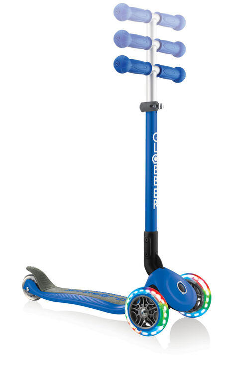 Primo Foldable Light-Up Scooter - Navy Blue