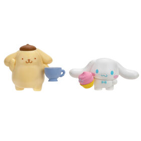 Hello Kitty & Friends Figure 2 Pack: Sweet & Salty - Cinnamoroll Cupcake, Pompompurin Latte