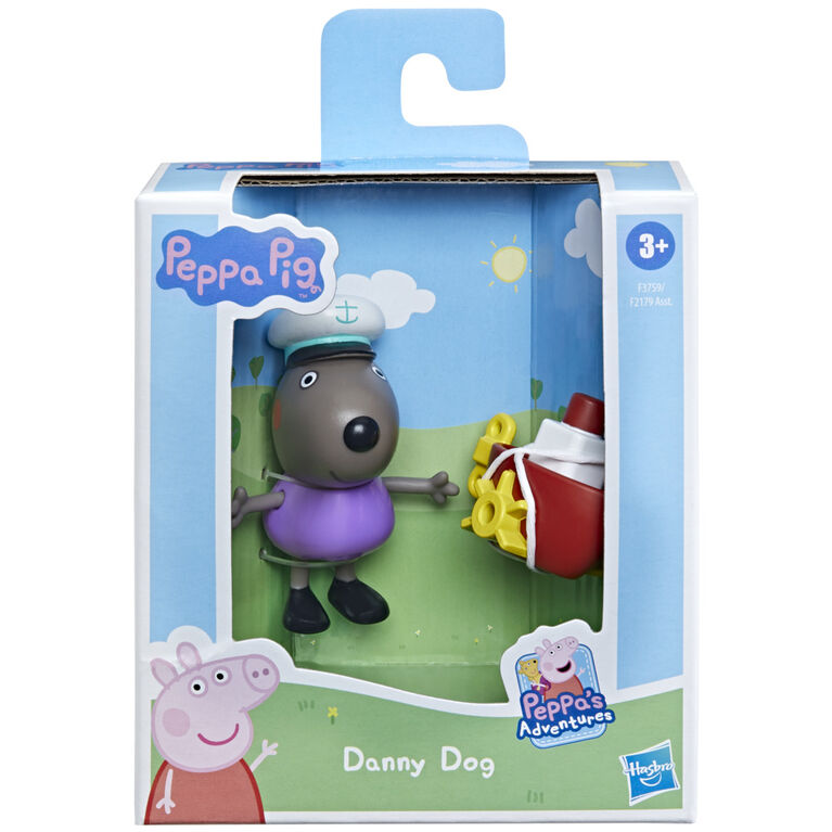 Peppa Pig Peppa's Adventures Figurines Peppa et ses amis, jouet préscolaire, figurine Danny Dog