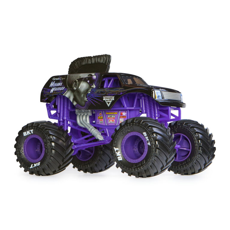 Monster Jam, Official Mohawk Warrior Monster Truck, Collector Die-Cast Vehicle, 1:24 Scale