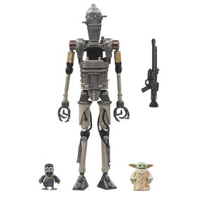 Star Wars The Vintage Collection IG-12, Grogu & Anzellan, Deluxe Star Wars: The Mandalorian 3.75 Inch Action Figure Set