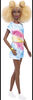 Barbie Fashionistas Doll #180, Tie-dye Romper, Sneakers, Yellow Bracelet