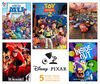 Ceaco: Disney Pixar 5 in 1 Multi Pack Puzzle (2 x 300 pc, 2 x 550 pc and 1 x 750 pc)