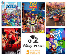 Ceaco: Disney Pixar 5 en 1 Multi Pack Casse-T&ecirc;tes (2 x 300 pc, 2 x 550 pc and 1 x 750 pc)
