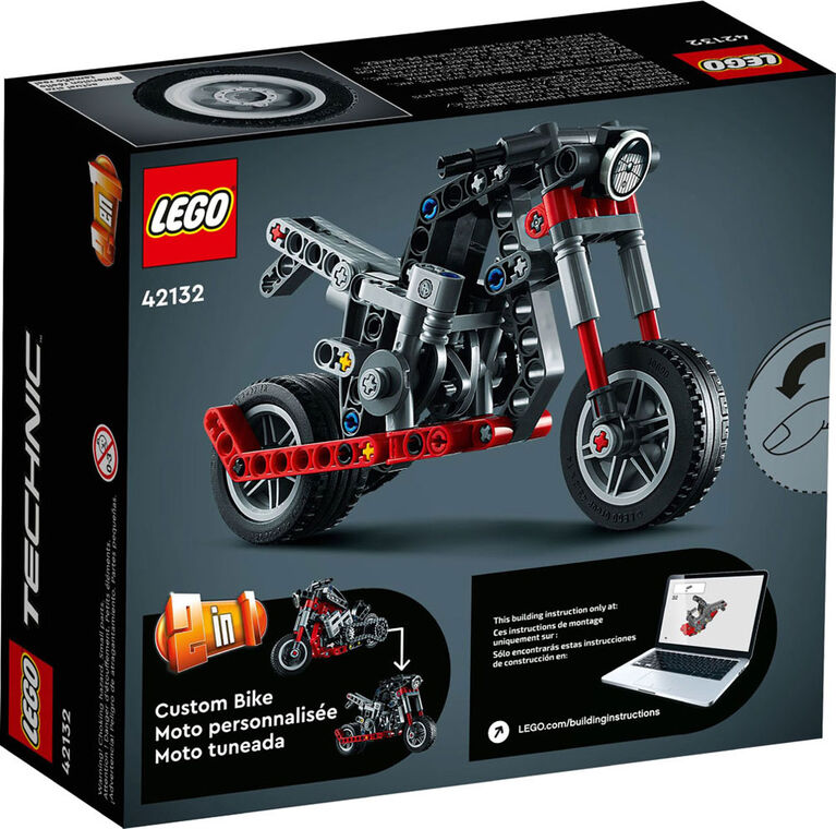 LEGO Technic Motorcycle 42132 Model Building Kit (160 Pieces)