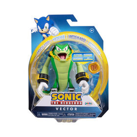  Figurine Sonic 4" - Vector avec Super anneau