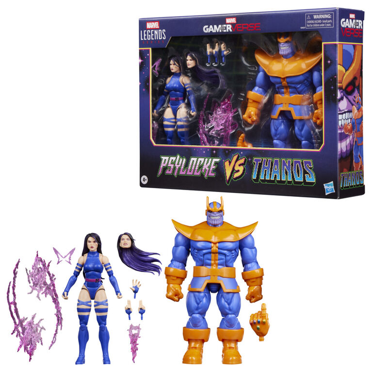 Marvel Legends Series Gamerverse Psylocke vs. Thanos Action Figure Collectibles