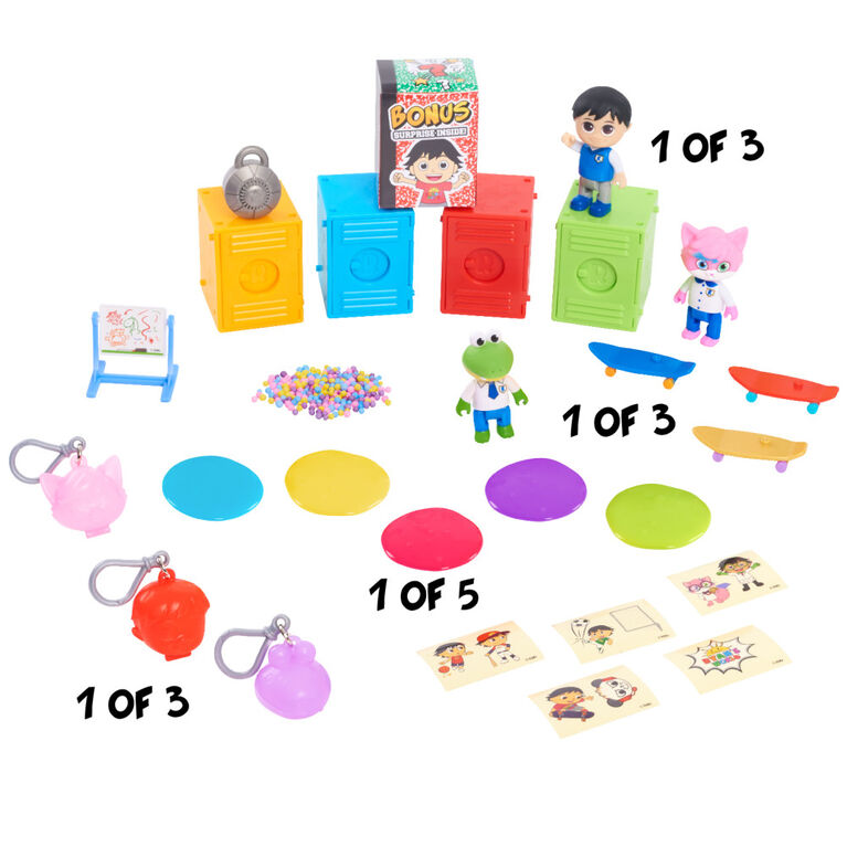 Ryan's World Stacking Surprise Lockers, Five Surprise Filled Lockers - English Edition