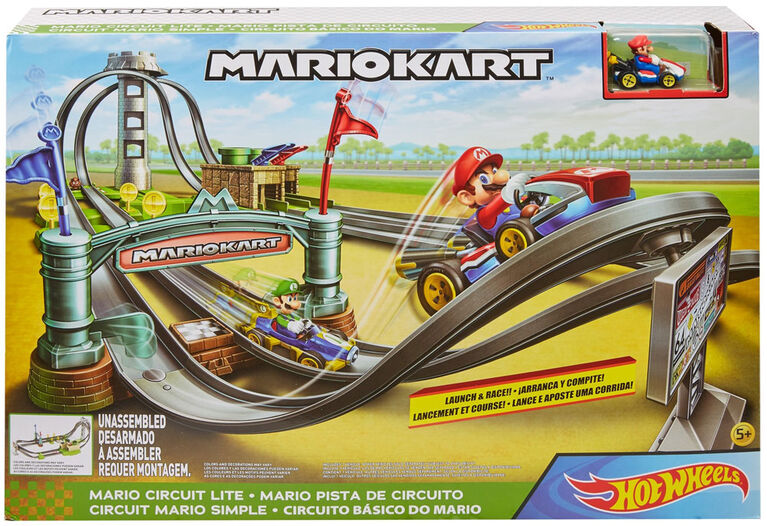 Hot Wheels - Mario Kart - Coffret piste Circuit Mario Simple