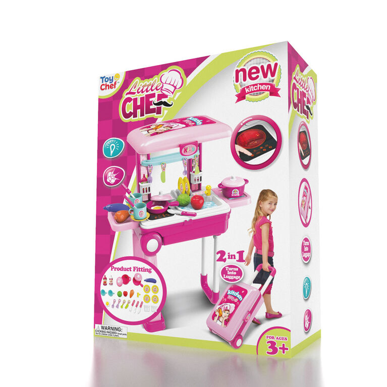 Toy Chef 2In1 Children's Portable Toy Kitchen Set Toys R Us Canada