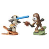 Star Wars Battle Bobblers, Porgs contre Chewbacca, 2 figurines articulées