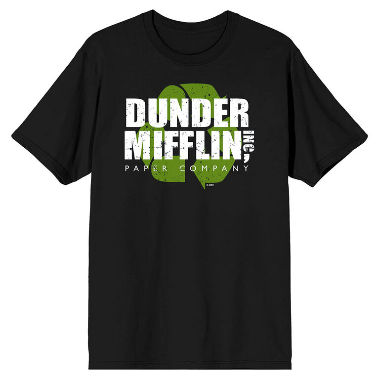 The Office Dunder Mifflin Inc Noir T-Shirt- X Grand