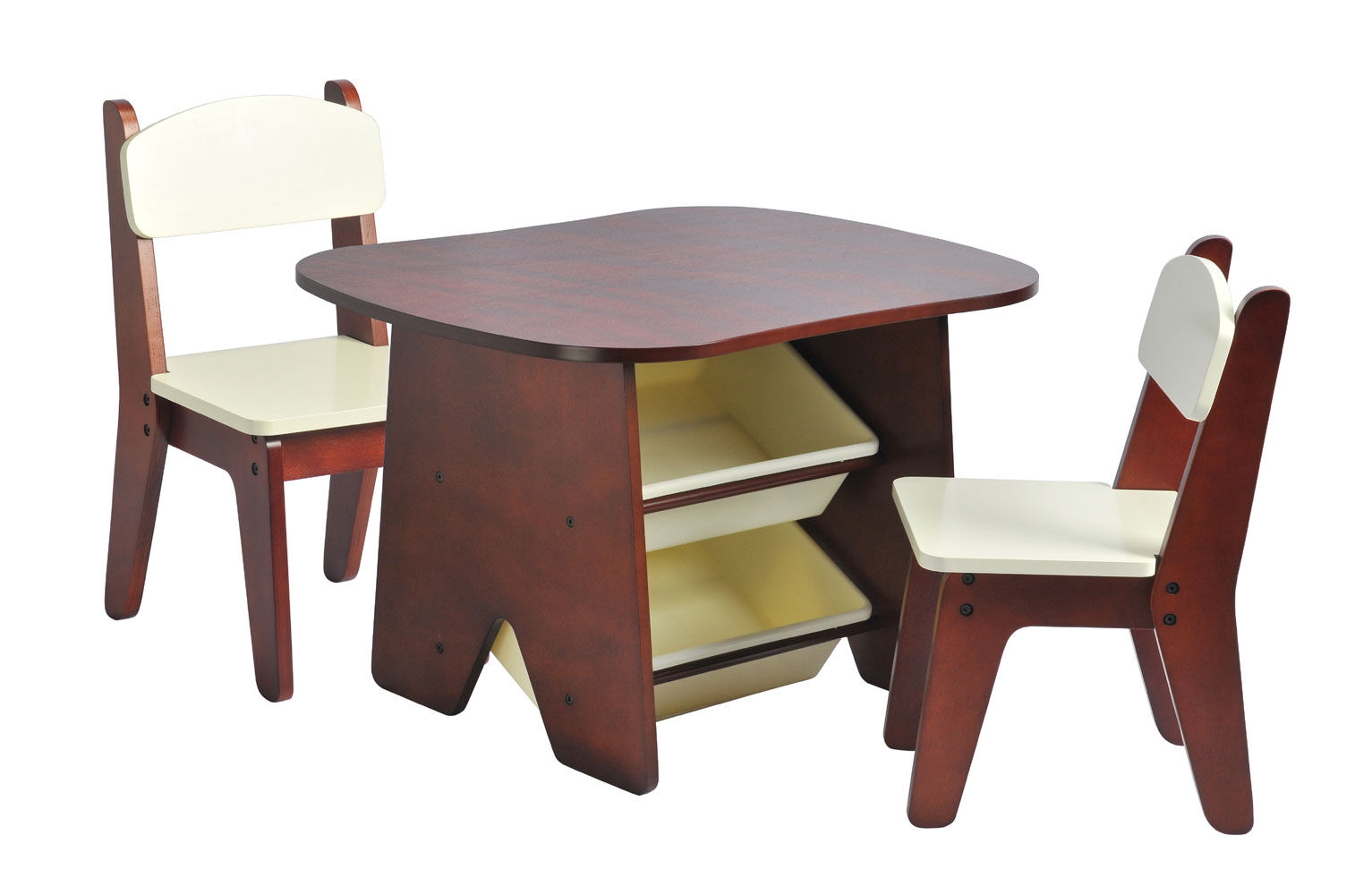 WonkaWoo Kids Deluxe Table & Chair Set Espresso One Size