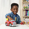 PAW Patrol, Mighty Pups Super PAWs, Camion de pompier Powered Up transformable de Marcus