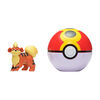 Pok&eacute;mon - Clip 'N Go - Caninos (Growlithe) et Bis Ball (Repeat Ball)
