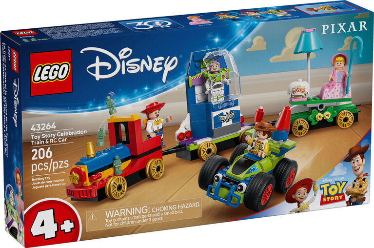 LEGO Disney and Pixar's Toy Story Celebration Train & RC Car Toddler Toy for Preschoolers - 43264