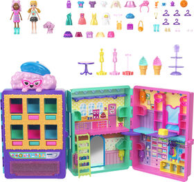 Polly Pocket-Collection bonbon-Coffret avec 2&nbsp;poup&eacute;es (8&nbsp;cm), distributeur, plus de 35&nbsp;accessoires