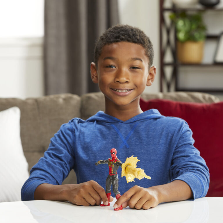 Marvel Spider-Man 6-Inch Deluxe Web Spin Spider-Man Movie-Inspired Action Figure